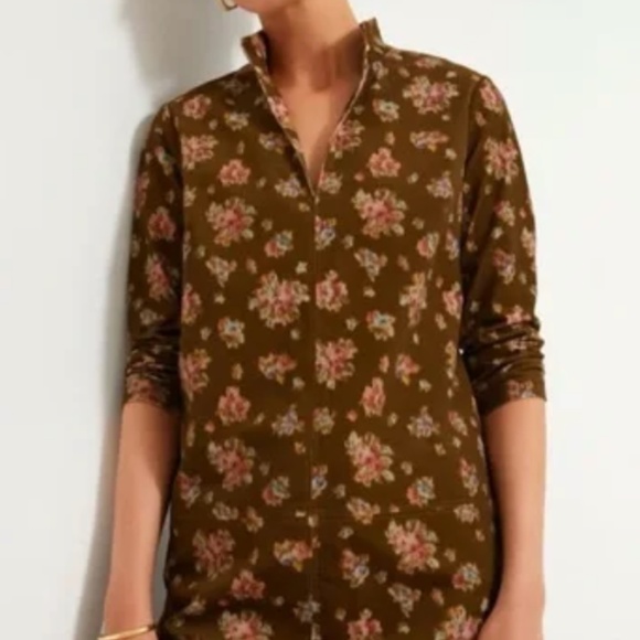 Flower patterned corduroy dress - Like new! - Picture 3 of 3